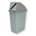 Slim recycling waste bin with choice of lids 383013