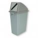 Slim recycling waste bin with choice of lids 383013