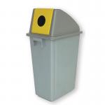 Slim recycling waste bin with choice of lids 383014