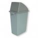 Slim recycling waste bin with choice of lids 383015