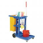 Multi-purpose cleaning trolley with bag 383020