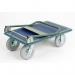 Steel folding platform truck with puncture proof wheels on puncture proof wheels 383495