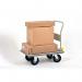 Steel folding platform truck with puncture proof wheels on puncture proof wheels 383495