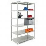 Bolted open access steel shelving - up to 100kg - 1200mm wide - in a choice of 2 heights and 3 depths 383612