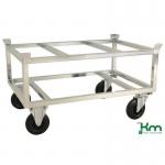 Konga galvanised Euro-pallet dollies, 650mm height 383733