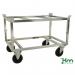 Konga galvanised Euro-pallet dollies, 655 - 835mm adjustable height 383734