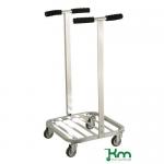 Zinc plated open top mobile sackholders 383735