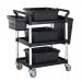 Standard 3 Shelf Service Cart With Acces