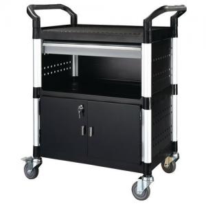 Image of 3 Shelves Utility Tool Trolley W One Dr