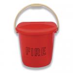 Plastic Fire Bucket And Lid - -