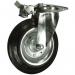 Waste Container Castor,200 mm Dia Swivel with 2 Directional Lock 384202