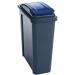 25 Litre Recycle Bin With Blue Lift Lid
