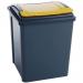 50 Litre Recycle  Bin With Yellow Lift L