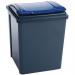 50 Litre Recycle  Bin With Blue Lift Lid