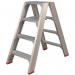 Heavy duty aluminium step stool 384337