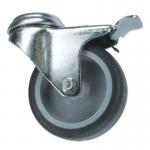 75 mm Swivel Castor Withbrake - Thermoplastic Rubber Tyre 384378
