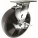 100 mm Swivel Braked Castor,polyurethane Tyred Wheel 384550