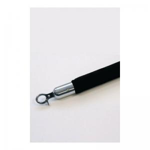 Budget rope barrier system - Velour rope 2.4m with chrome snap ends