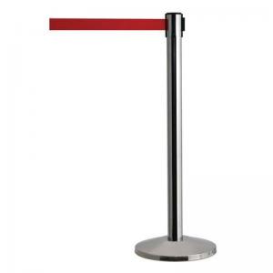 Tensator Budget retractable belt barrier system - Mirror effect post -