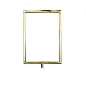 Post and rope range - sign holders - polished brass 384690