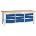 Medium Duty Workbench 2000 X 650 with 3 Triple Drawer Units 385064
