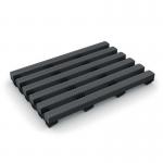 Heronrib 50 cm Charcoal Greylinear Metre 385306