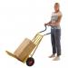 Konga ergonomic sack truck with fixed & folding toe plates, on pneumatic tyres 385314