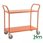 Two Tier Coloured Trolley, Orange 