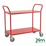 Two Tier Coloured Trolley, Red 