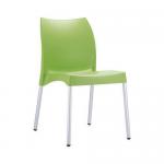 Polypropylene and aluminium frame stacking  chairs 385591