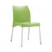 Polypropylene and aluminium frame stacking chairs 385591