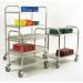 Konga stainless steel shelf trolleys with 2 shelves 825 x 500mm 386089