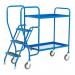 Order picking tray trolleys with 2 steel shelves 386372