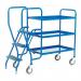 Order picking tray trolleys with 3 steel shelves 386373