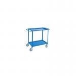 Steel shelf workshop trolleys - with handle at both ends 386377