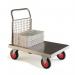 Stainless steel platform trucks, with single end 386383