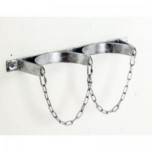 Wall mounted gas cylinder racks - Galvanised frame - Twin cylinders up