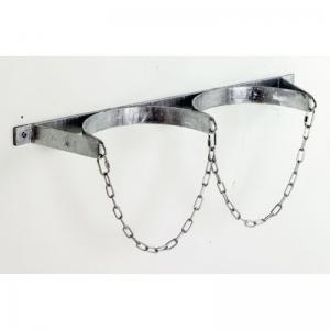 Wall mounted gas cylinder racks - Galvanised frame - Twin cylinders