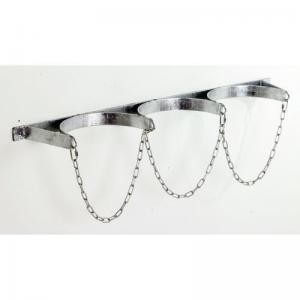 Wall mounted gas cylinder racks - Galvanised frame - Triple cylinders