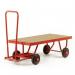 Turntable trucks with MDF platforms, on rubber tyres - capacity 350kg 386414