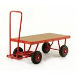 Turntable trucks with MDF platforms, on pneumatic tyres - capacity 500kg 386415