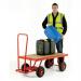 Turntable trucks with MDF platforms, on pneumatic tyres - capacity 500kg 386415