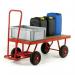 Turntable trucks with MDF platforms, on pneumatic tyres - capacity 500kg 386415