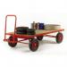 Turntable trucks with MDF platforms, on rubber tyres - capacity 500kg 386416