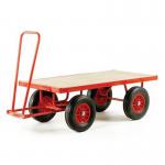 Turntable trucks with MDF platforms, on pneumatic - capacity 750kg 386418