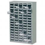 Premium steel cabinets with ABS or clear styrene drawers - 75 clear drawers 386898