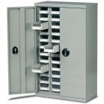 Premium steel cupboard with 48 tough ABS drawers 386971