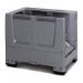 Folding plastic pallet box 386999