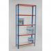 Melamine faced boltless steel shelving - 175kg, 5 shelves 900mm width 387049