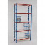 Melamine faced boltless steel shelving - 175kg, 5 shelves 900mm width 387050